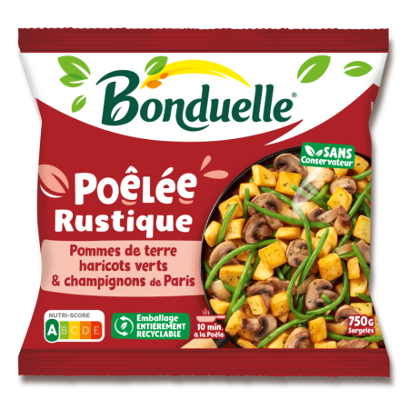 LA RUSTIQUE FRZ PRECOOK VEGETABLE (POTATOES/MUSHROOMS/BOLETES/BEANS/SHALLOTS) (750G) - BONDUELLE