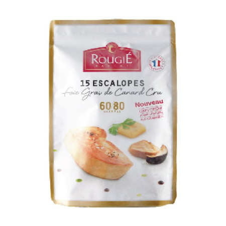 DUCK FOIE GRAS SLICED 60/80 PRESTIGE FRZ (~1KG) - ROUGIÉ