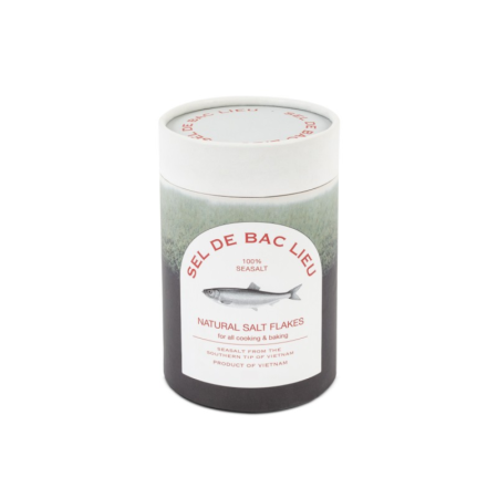 SEA SALT FLAKES IN PAPER TUBE (250G) - BAC LIEU