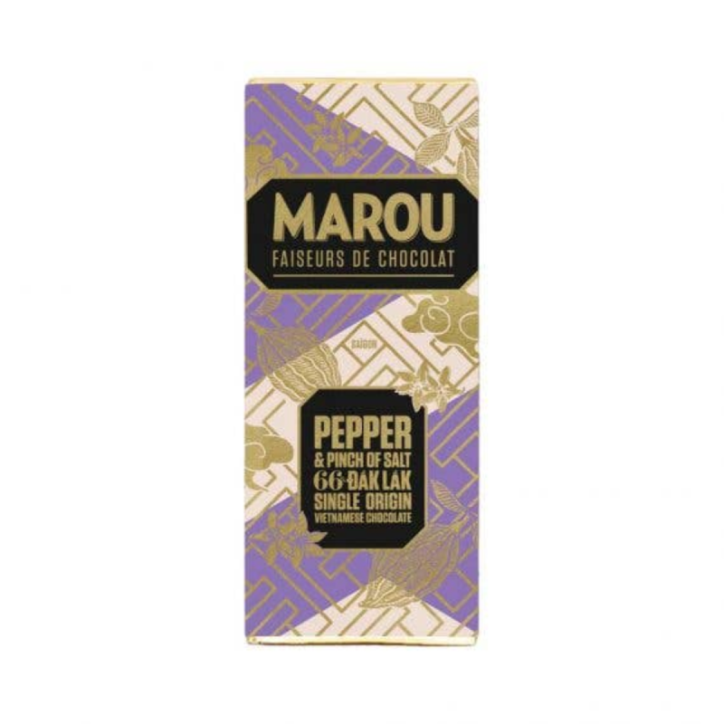 DARK CHOCOLATE PEPPER DAKLAK 66% (24G) - MAROU