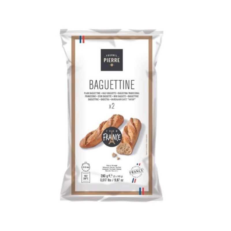 PLAIN HALF-BAGUETTE INDIVIDUAL BAGS (140G)*2 - BRIDOR