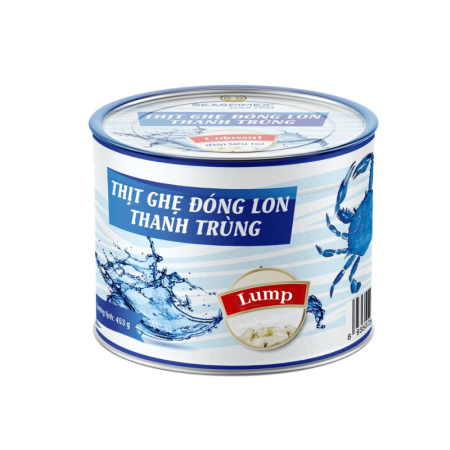 BLUE CRAB LUMP MEAT CANNED PASTEURIZED (453G) - SEASPIMEX