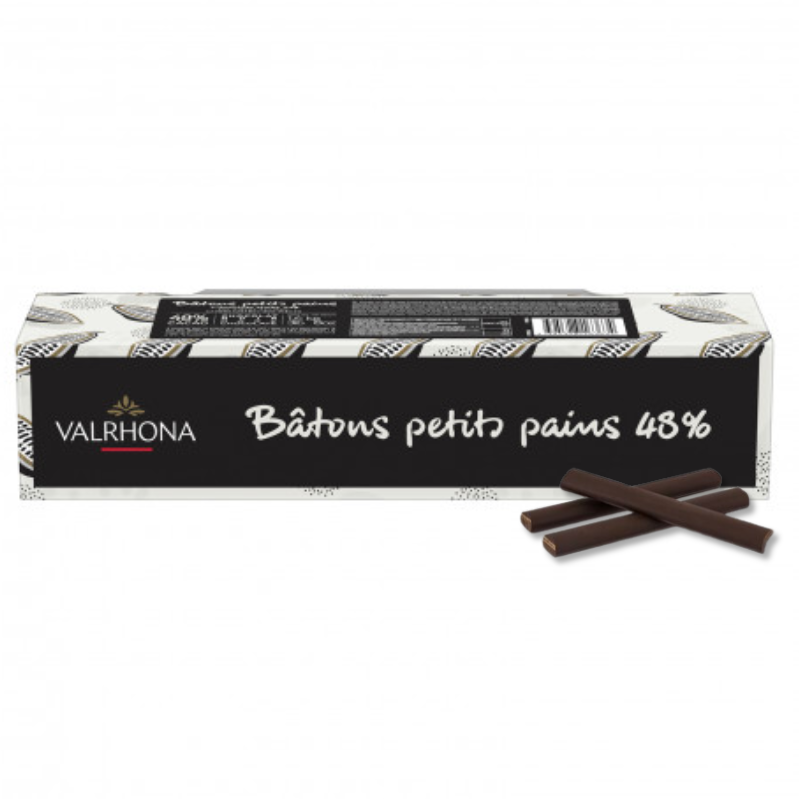 CHOCOLATE STICKS 48% CACAO 3.2G (1.6KG) - VALRHONA