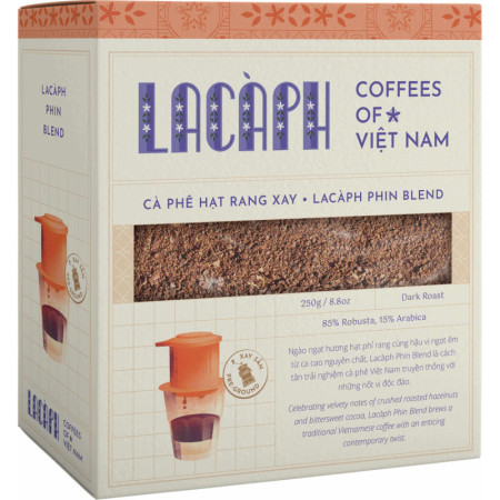 SIGNATURES PHIN BLEND 85% ROBUSTA 15% ARABICA GROUND COFFEE (250G) - LACAPH