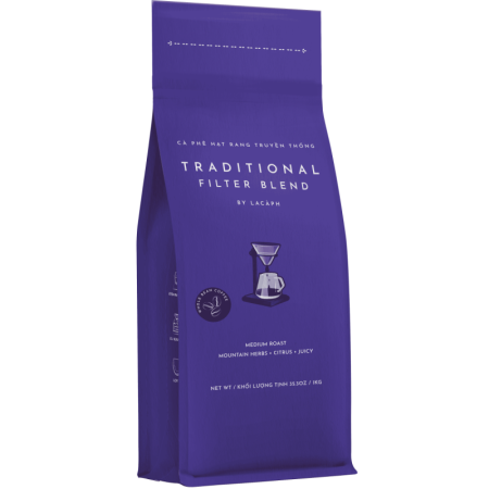 TRADITIONAL FILTER BLEND 100% ARABICA WHOLE BEANS (1KG) - LACAPH