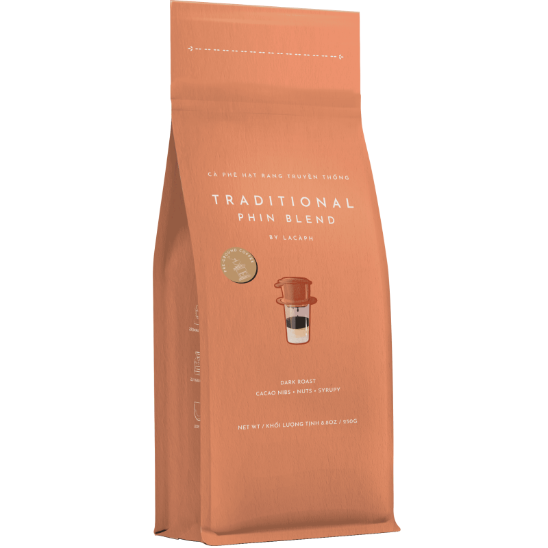 TRADITIONAL PHIN BLEND 100% ROBUSTA GROUND COFFEE (250G) - LACAPH