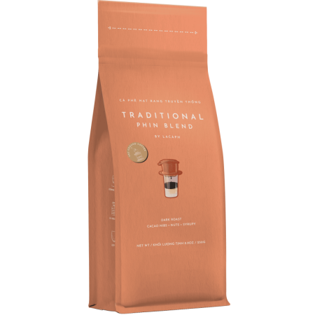 TRADITIONAL PHIN BLEND 100% ROBUSTA GROUND COFFEE (250G) - LACAPH