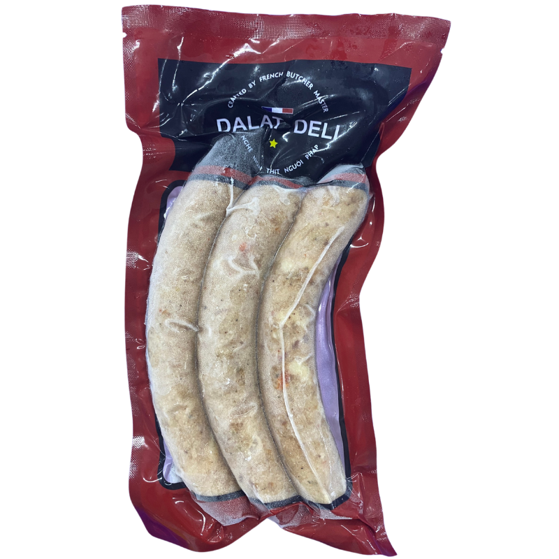 889 - FROZEN PIZZA SAUSAGE FOR GRILL 80G-100G (~1KG) - DALAT DELI