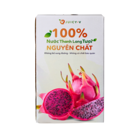 100% PURE DRAGONFRUIT JUICE (3L) - JUICY V