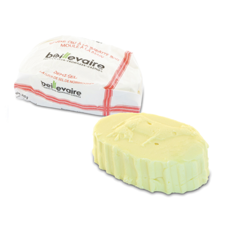 BUTTER SLIGHTLY SALTED (125G) - BEILLEVAIRE