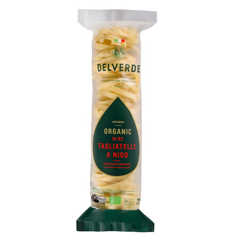 TAGLIATELLE BIO NIDO (250G)-DELVERDE