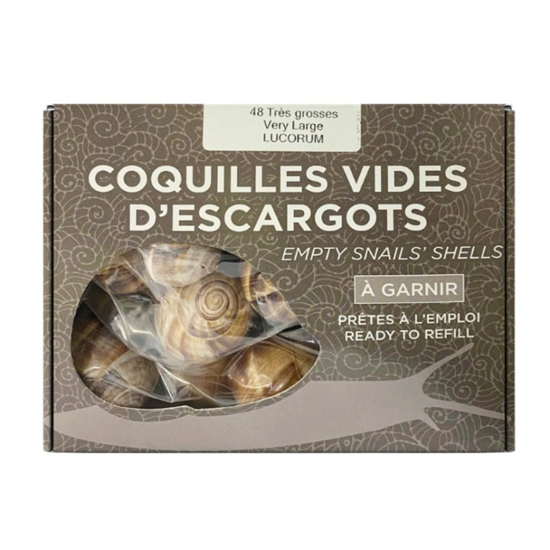 SNAIL SHELLS VERY LARGE 48PC (340G) - FRANC-BOURGON