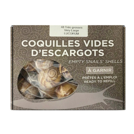 SNAIL SHELLS VERY LARGE 48PC (340G) - FRANC-BOURGON