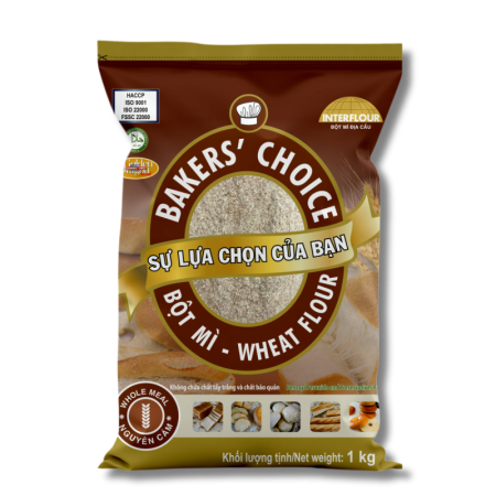 BAKERS' CHOICE WHOLE MEAL (1KG)  - INTERFLOUR