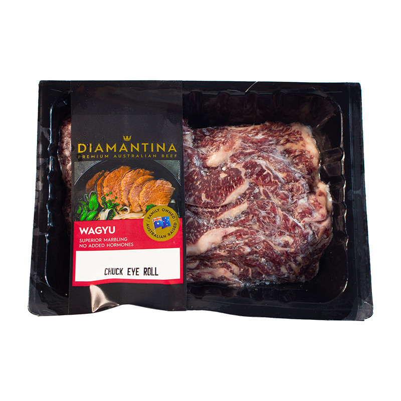 CHUCK EYE ROLL WAGYU MB4/5 2-3MM SLICE FRZ (500G) - STANBROKE