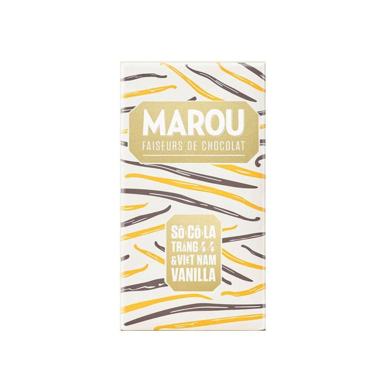 VANILLA WHITE CHOCOLATE 44% (80G) - MAROU