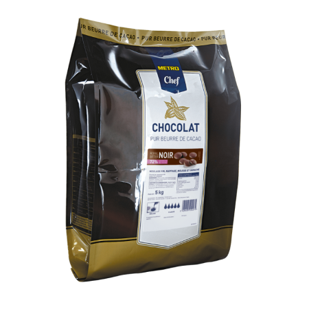 DARK CHOCOLATE BUTTONS 72% (5KG) - METRO CHEF