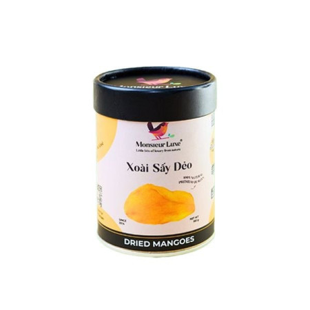 DRIED MANGOES IN CYLINDER (160G) - MONSIEUR LUXE