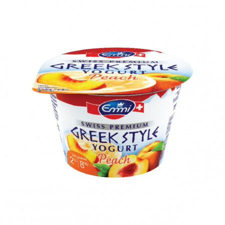 SWISS GREEK YOGURT PEACH PREMIUM 2% FAT (150G) - EMMI