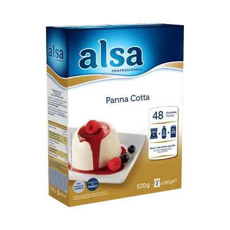 PANNA COTTA PREPARATION ALSA (520G) – FLAVORS AND CHEFS