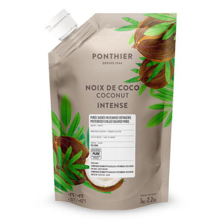 COCONUT PUREE CHILLED 10% SUGAR (1KG) - PONTHIER
