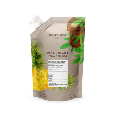 PINA COLADA PUREE CHILLED 10% SUGAR (1KG) - PONTHIER
