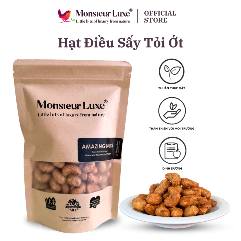 CASHEW WITH CHILI & GARLIC (800G) - KHO GOURMET - MONSIEUR LUXE