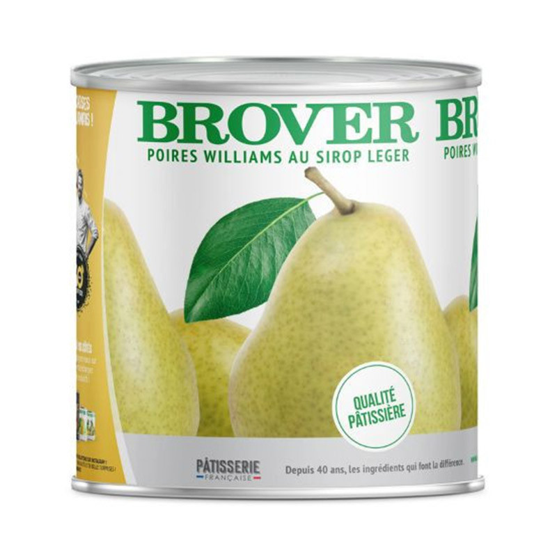 PEAR HALVES IN SYRUP (825G) - BROVER