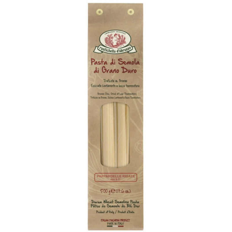 PAPPARDELLE RIGATE (500G) - RUSTICHELLA D'ABRUZZO