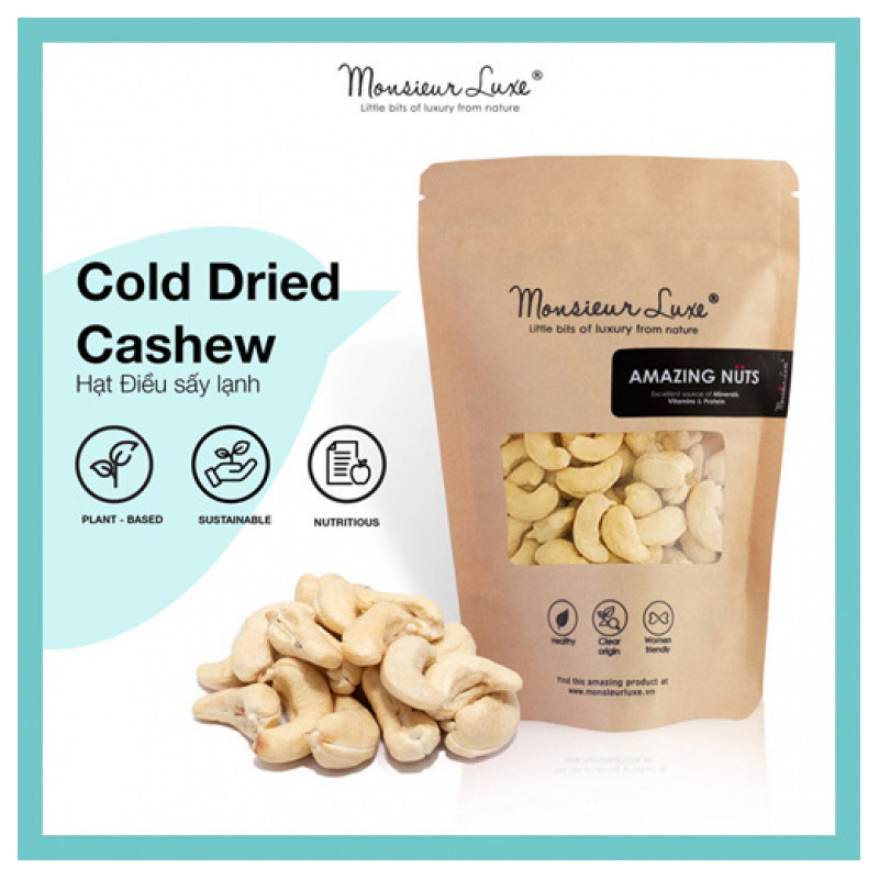 CASHEW NUTS ROASTED (800G) - KHO GOURMET - MONSIEUR LUXE
