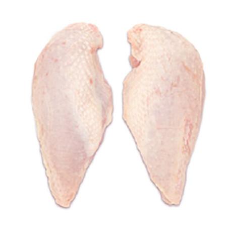 FRZ BONELESS CHICKEN SKIN-ON BREAST 160-220G (~1KG) - LE TRAITEUR