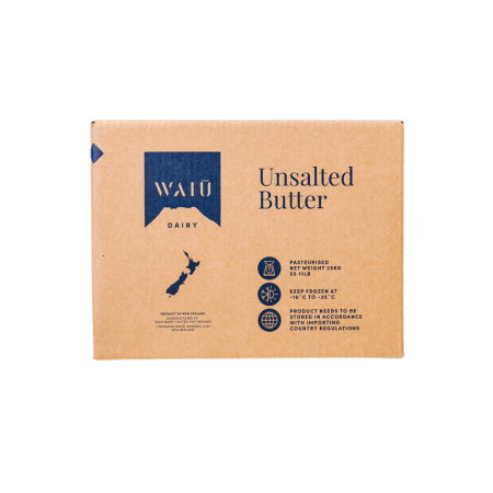UNSALTED BUTTER NEW ZEALAND FRZ (25KG) - WAIU DAIRY