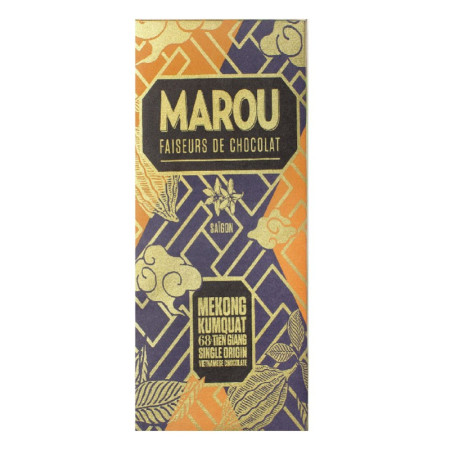 CHOCOLATE TIEN GIANG 68% KUMQUAT (24G) - MAROU