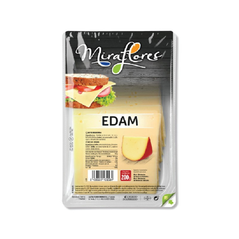 EDAM SLICES (200G) - MIRAFLORES