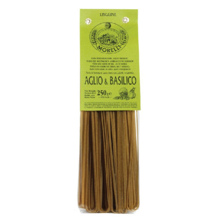 PASTA AGLIO BASILLICO LINGUINE (250G) - PASTA MORELLI