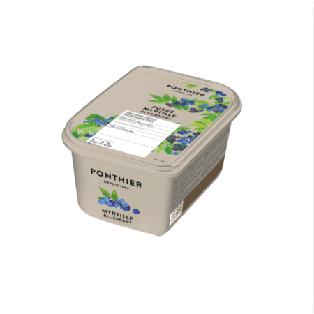 PUREE BLUEBERRY 10% SUGAR FRZ (1KG) - PONTHIER
