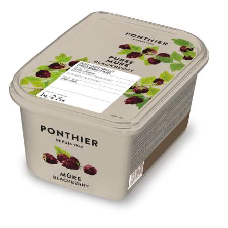 PUREE BLACKBERRY 10% SUGAR FRZ (1KG) - PONTHIER