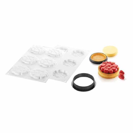 KIT TARTE RING PARADIS (Ø70  H11MM, RING Ø80  H20MM) - SILIKOMART"