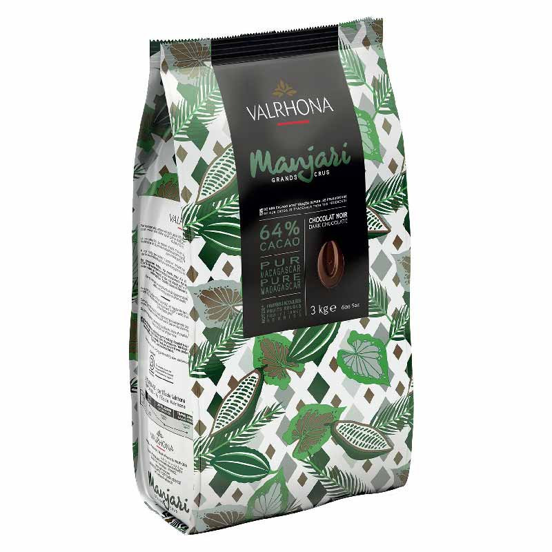 MANJARI 64% DARK COUVERTURE (3KG) - VALRHONA