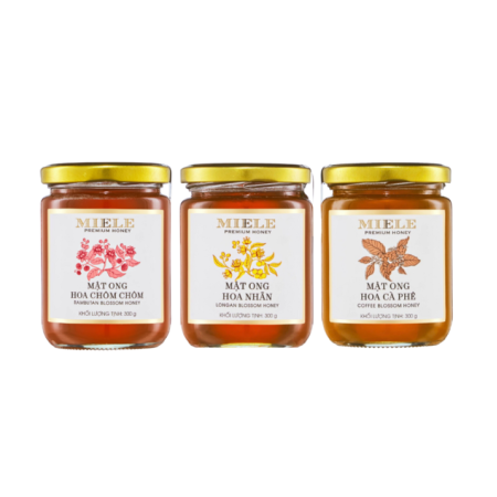 GIFTSET HONEY (3X300G) (LONGAN, RAMBUTAN, COFFEE BLOSSOM) - MIELE