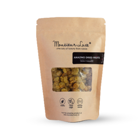 DRIED GOLDEN RAISINS IN BAG (100G) - MONSIEUR LUXE