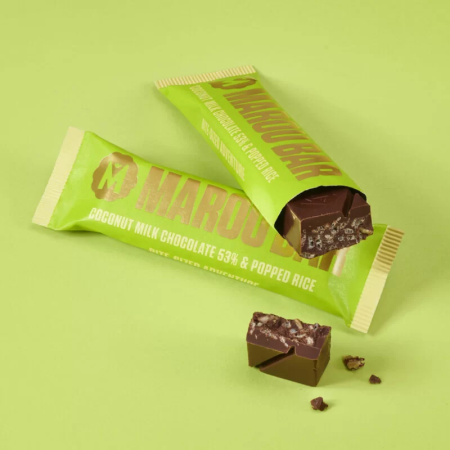 CHOCOLATE 53% COCONUT MILK & POPPED RICE (35G) - MAROU