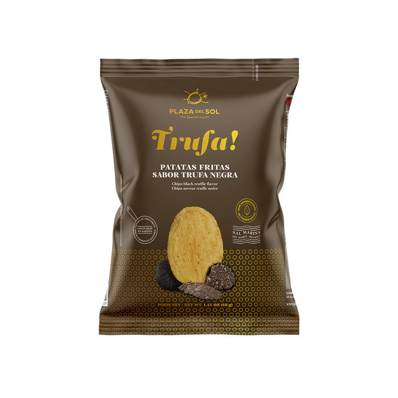 POTATO CHIPS BLACK TRUFFLE (40G) - PLAZA DEL SOL