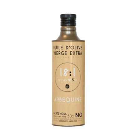 100% ARBEQUINA BIO (500ML) - EXTRA VIRGIN OLIVE OIL 18:1 - ALEXIS MUÑOZ